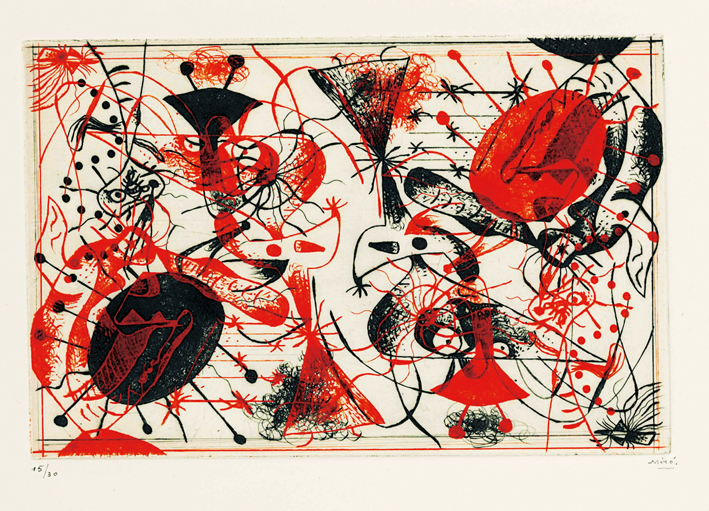  胡安·米罗 Joan Miró ——黑色和红色系列
